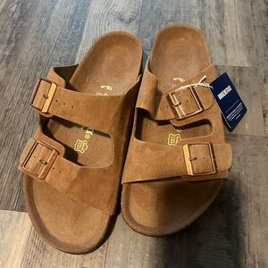 Birkenstock Brown Suede Loafers
